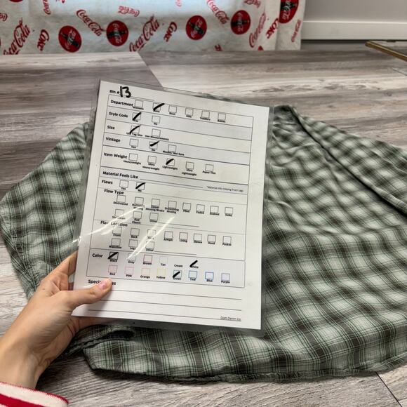 Orvis Flannel Shadow Tartan Plaid‎ Green Mens XL Slim Fit Button Shirt Preppy - Picture 8 of 9